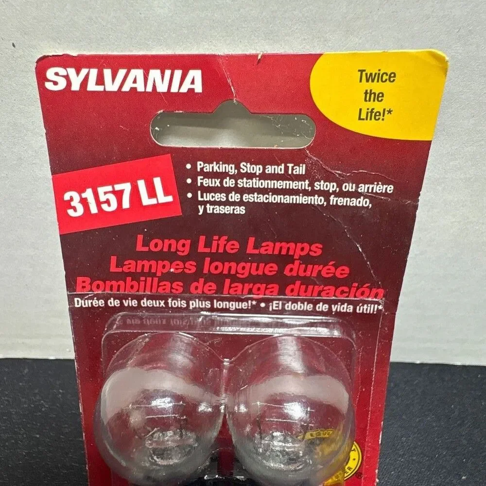 Sylvania - 3157 LL Long Life 12V Mini Bulb 2-Pack Parking/Stop/Tail/Brake